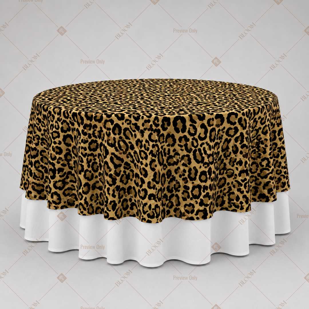 Leopard Animal Print Table Overlay Pack of 6