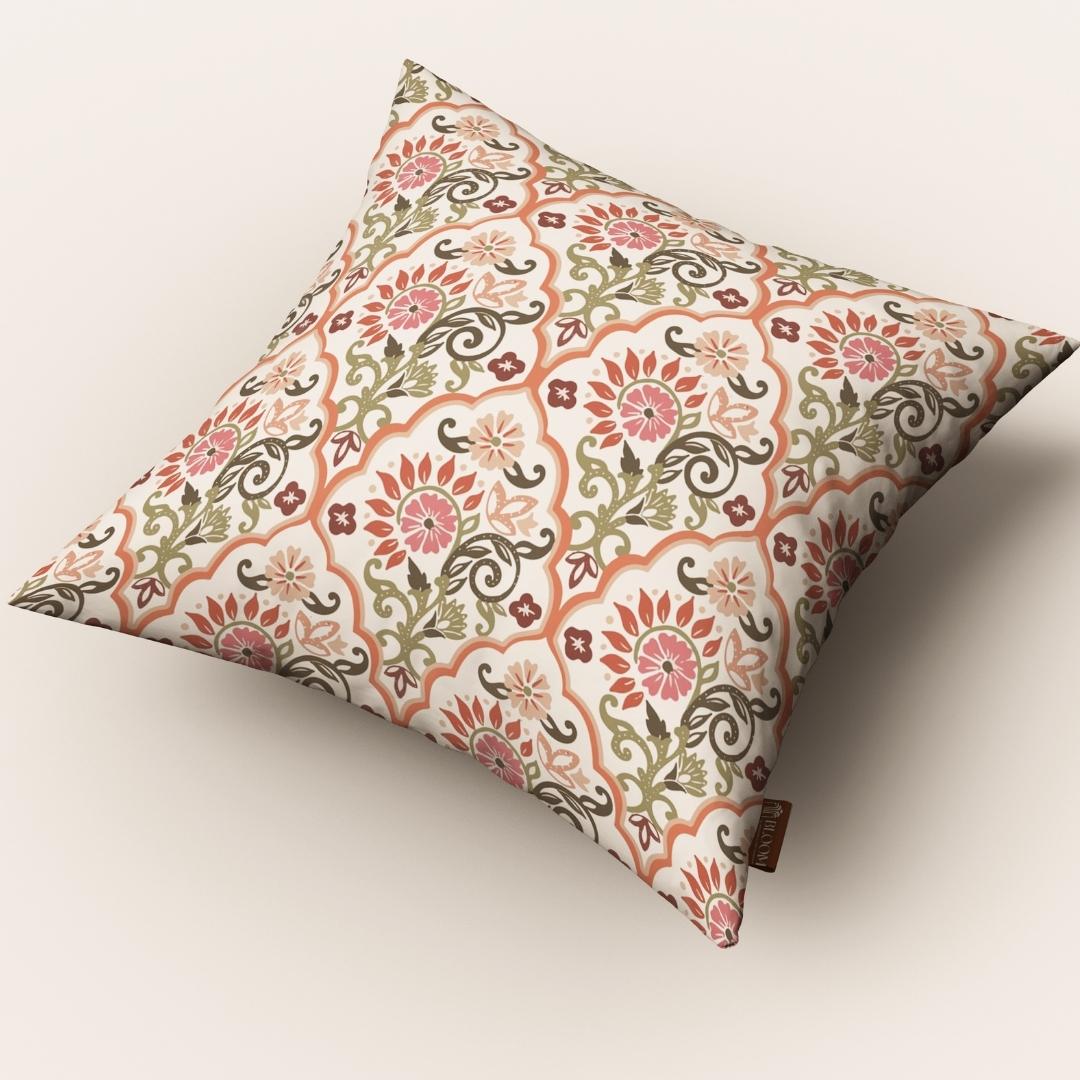 Blush Ogee Bloom: Cushion Cover - Pack of 12