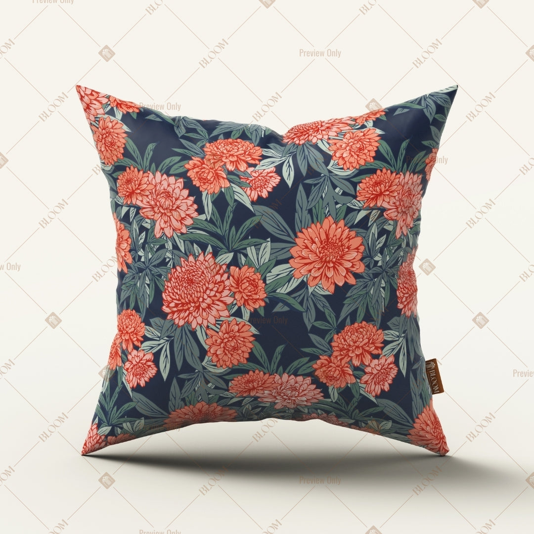 Coral Floral Botanical Cushion Cover Pack of 12