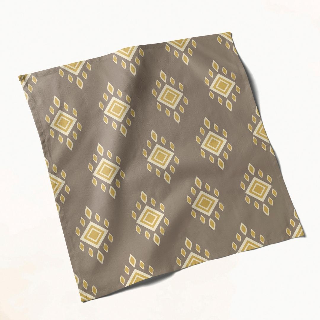 Beige Geometric: Napkins 18" X 18" - Pack Of 20