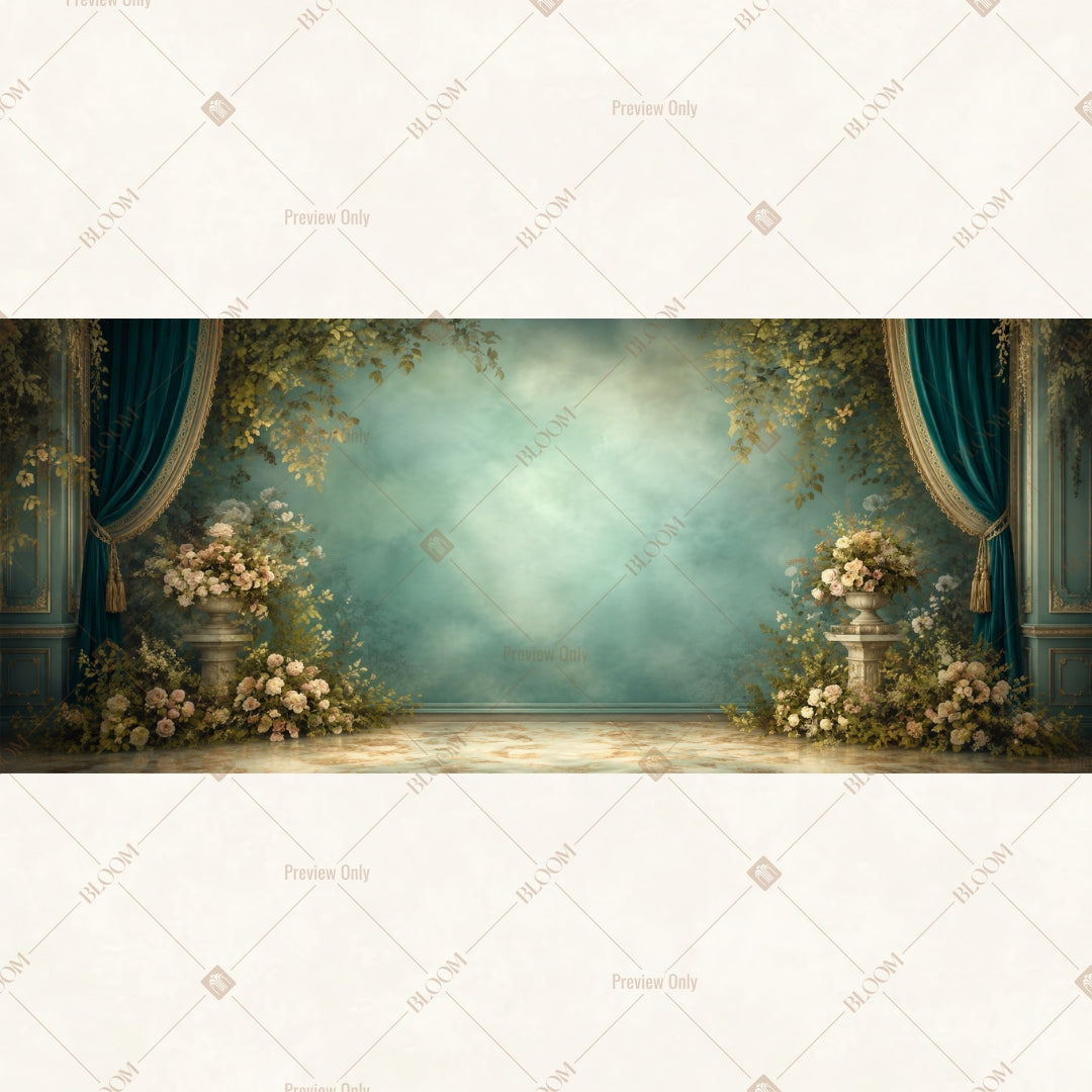 Enchanted Blue Stage Wide Backdrop