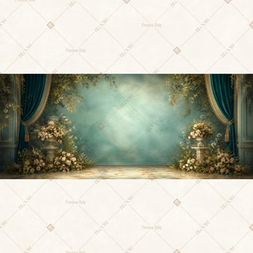 Enchanted Blue Stage Wide Backdrop