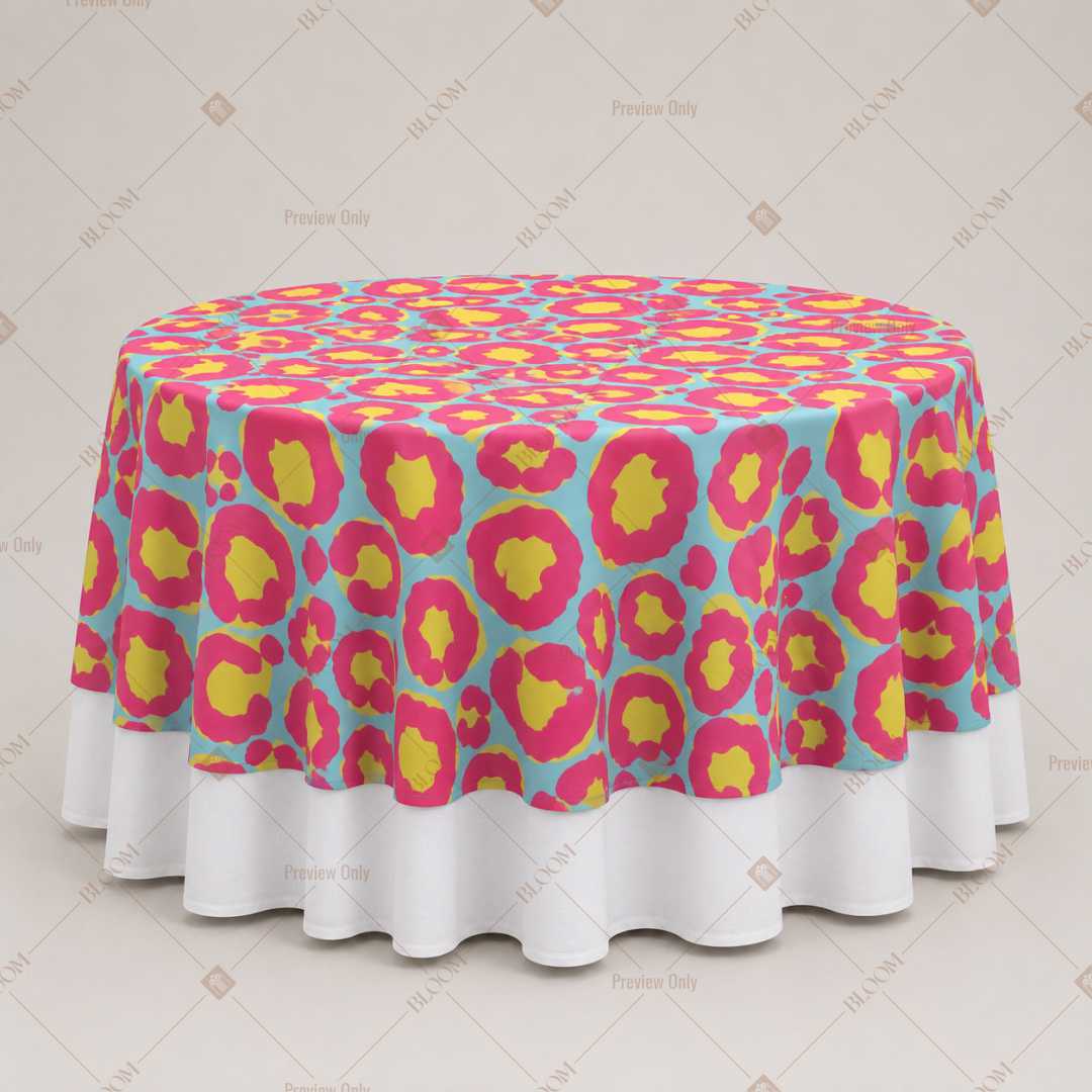 Retro Pop Floral Table Overlay Pack of 6