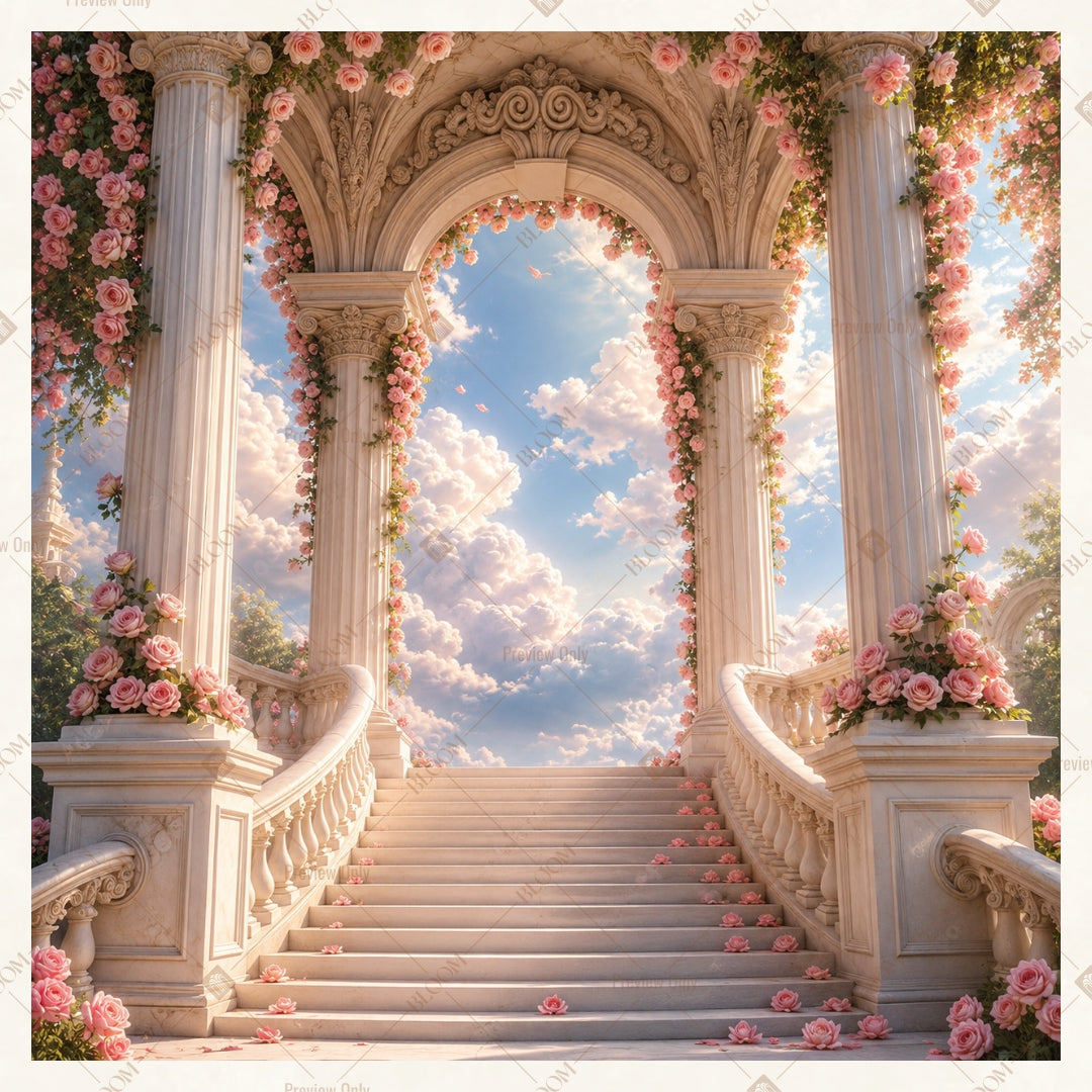 Royal Palace Heaven Arch Square Backdrop