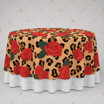 Vintage Poppy Floral Table Overlay Pack of 6