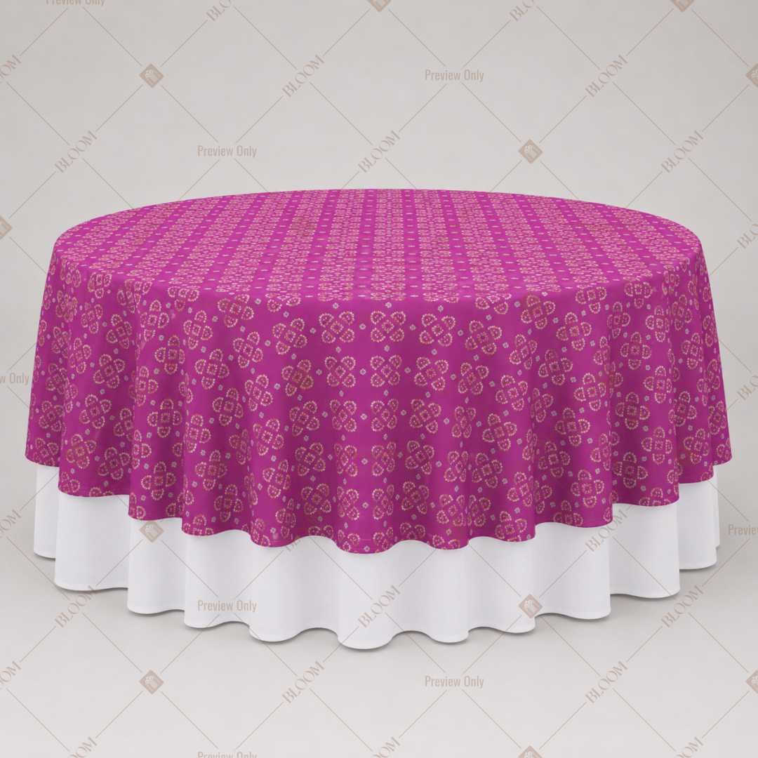 Magenta Diamond Trellis Table Overlay Pack of 6