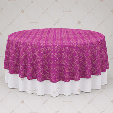 Magenta Diamond Trellis Table Overlay Pack of 6
