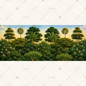 Tree Garden Landscape Wide Backdrop