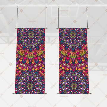 Colorful Mandala Hanging Scroll