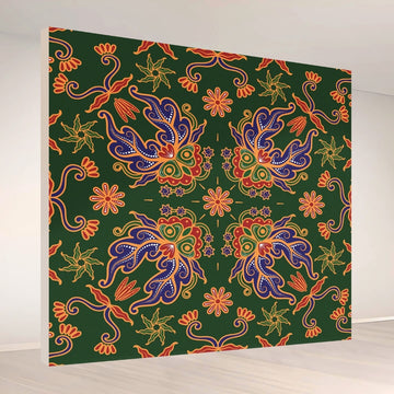Green Mandala Bliss: Backdrop - square