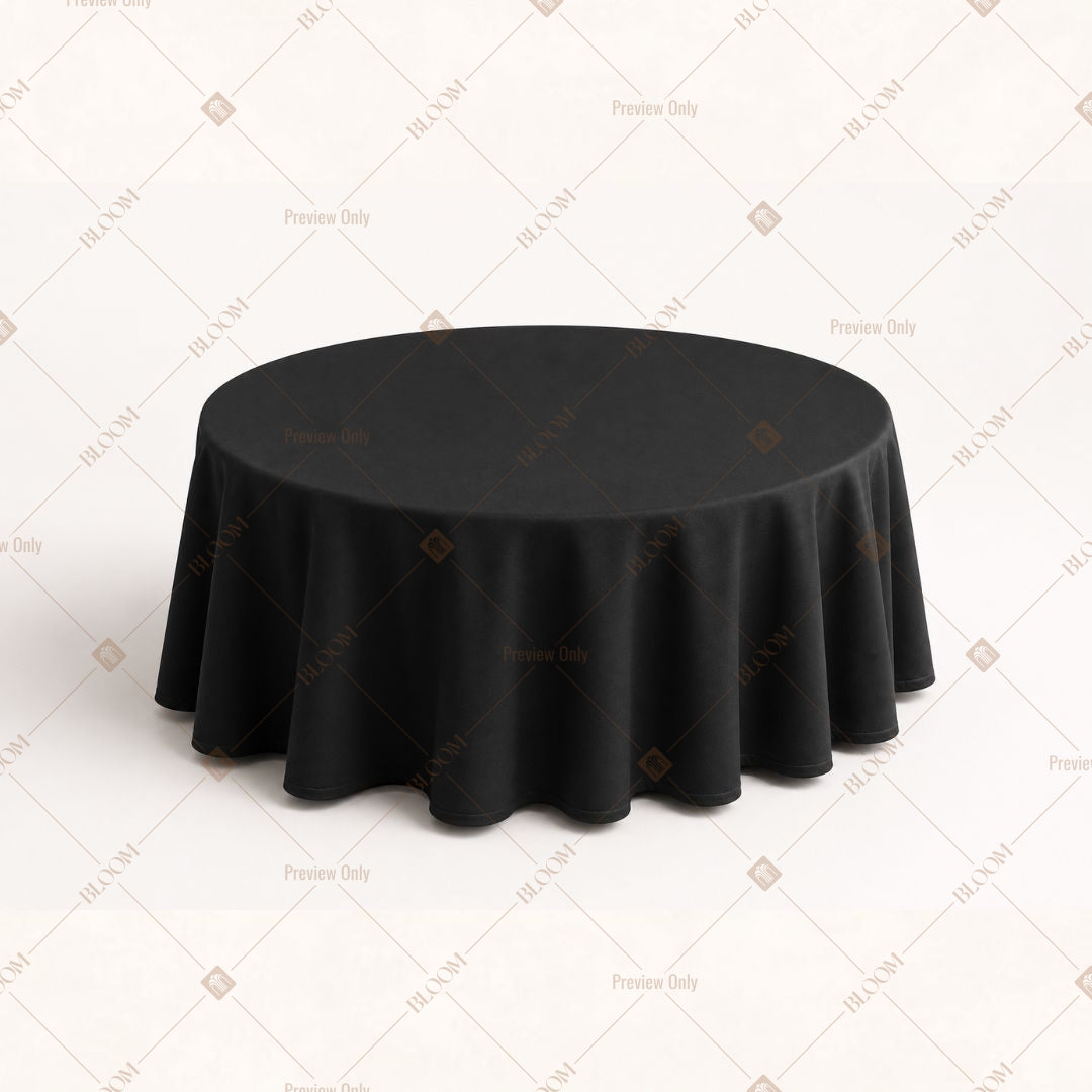 Black Table Cover Pack Of 6
