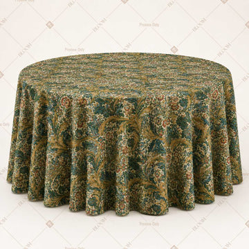 Olive Paisley Botanical Table Cover Pack Of 6
