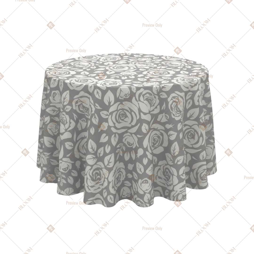 Grey Ornamental Lace Table Cover Pack Of 6