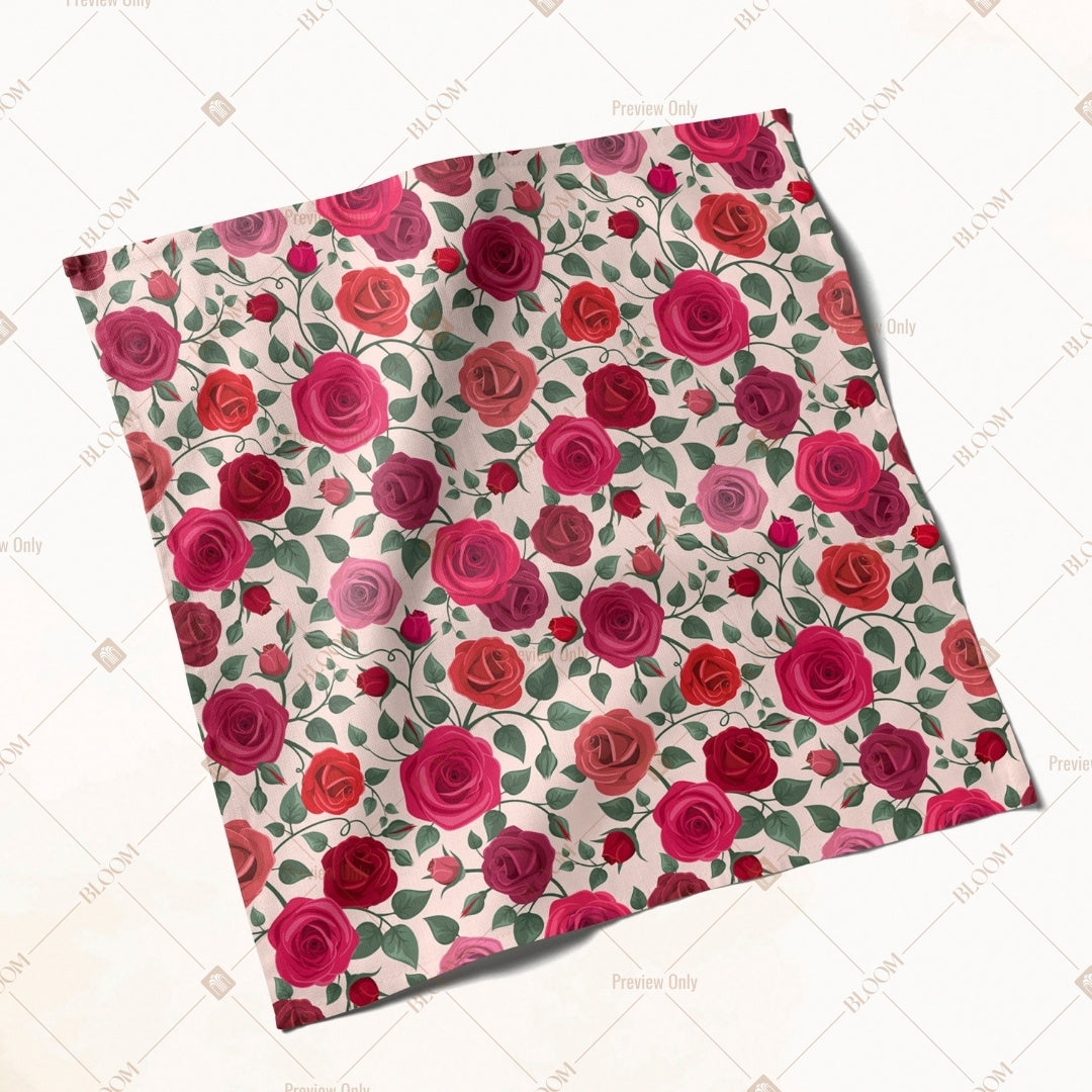 Red Rose Garden Napkin Pack of 20