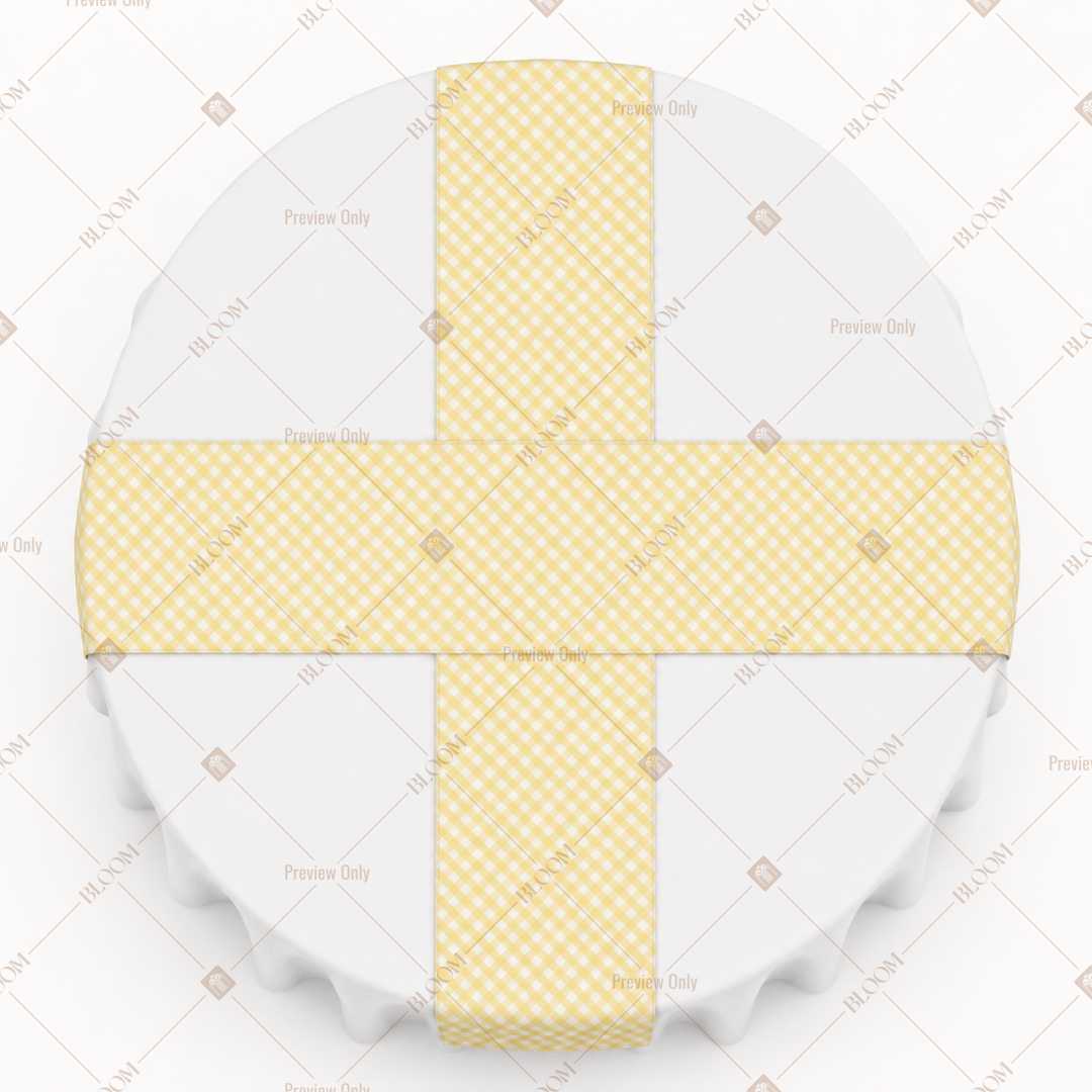 Soft Yellow Stripe Table Runner Pack Of 12