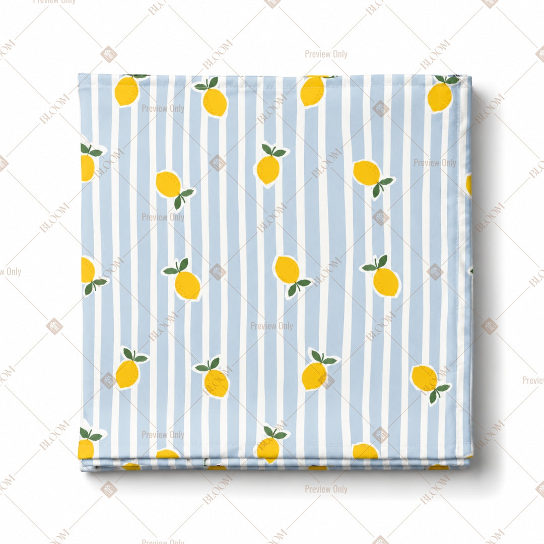 Yellow Daisy Stripe Pattern Design