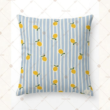 Yellow Minimal Floral Cushion Cover Pack of 12