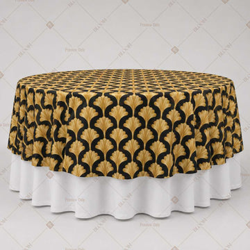 Black Gold Honeycomb Table Overlay Pack of 6