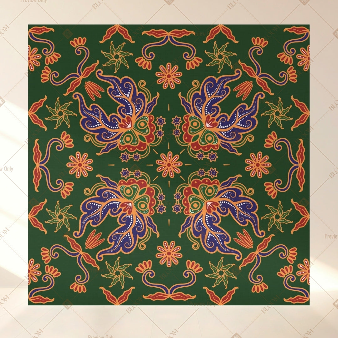 Dark Boho Mandala Square Backdrop