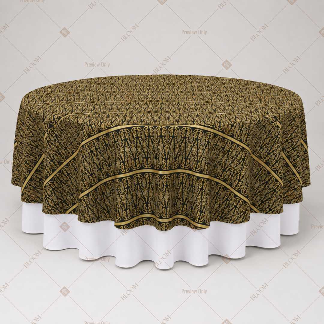 Olive Gold Luxe Table Overlay Pack of 6