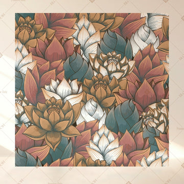 Autumn Botanical Leaf Square Backdrop