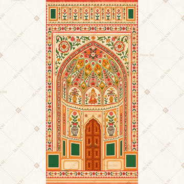 Royal Heritage Palace Entrance Vertical Backdrop