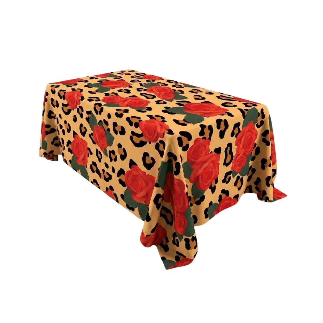 Golden Rose Safari Rectangle Table Cover - Pack Of 6