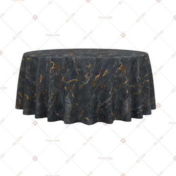 Black Gold Royal Luxe Table Cover Pack Of 6