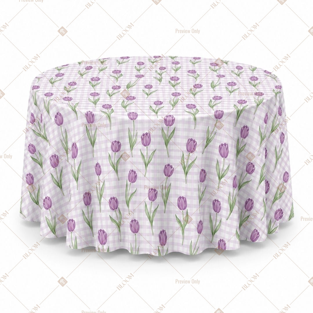 Purple Tulip Table Cover Pack Of 6