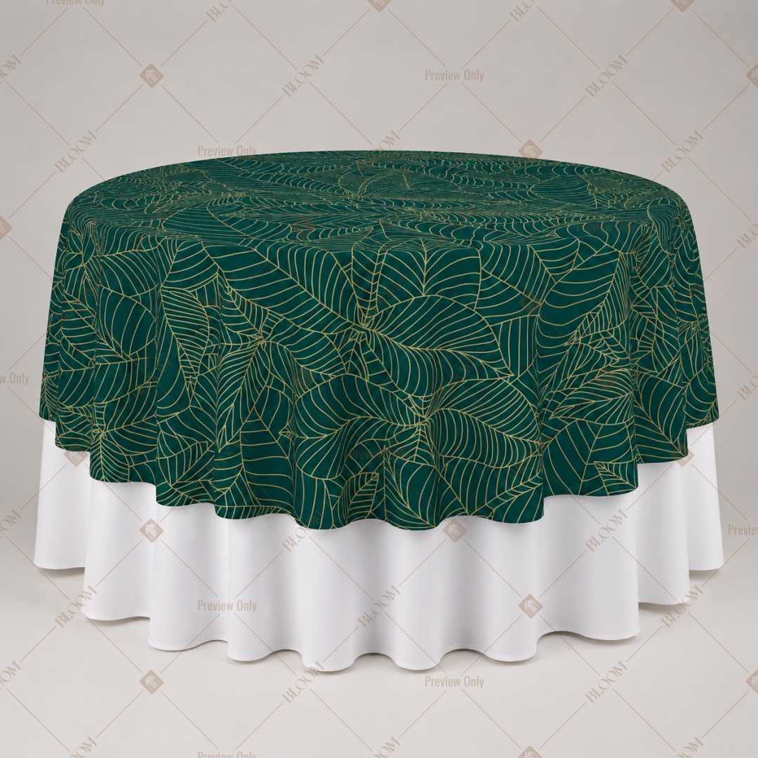 Teal Art Deco Luxe Table Overlay Pack of 6