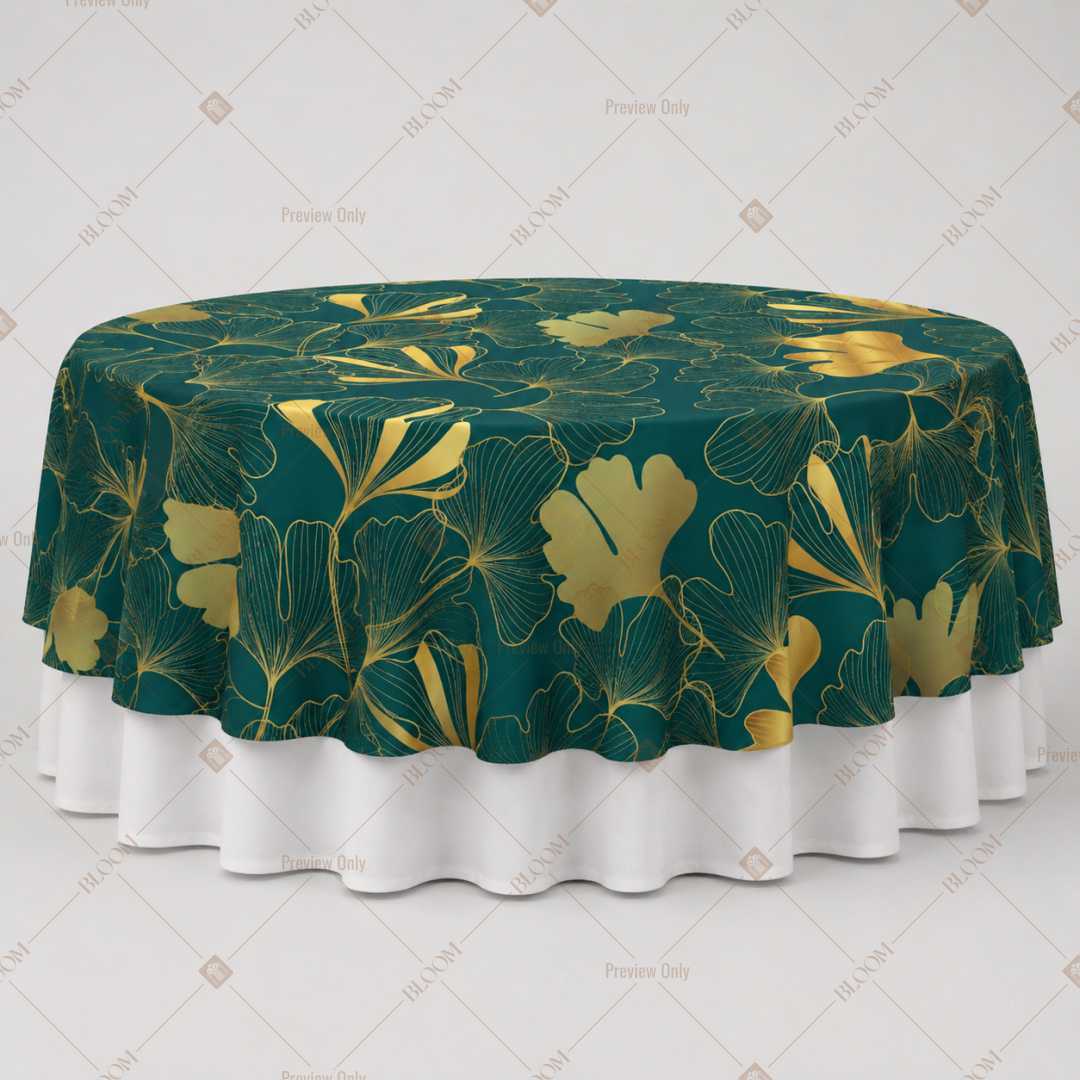 Emerald Botanical Luxe Table Overlay Pack of 6