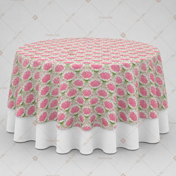Pink Floral Trellis Table Overlay Pack of 6