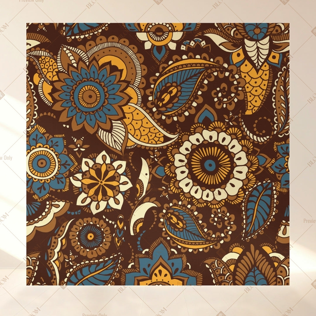 Royal Mandala Medallion Square Backdrop