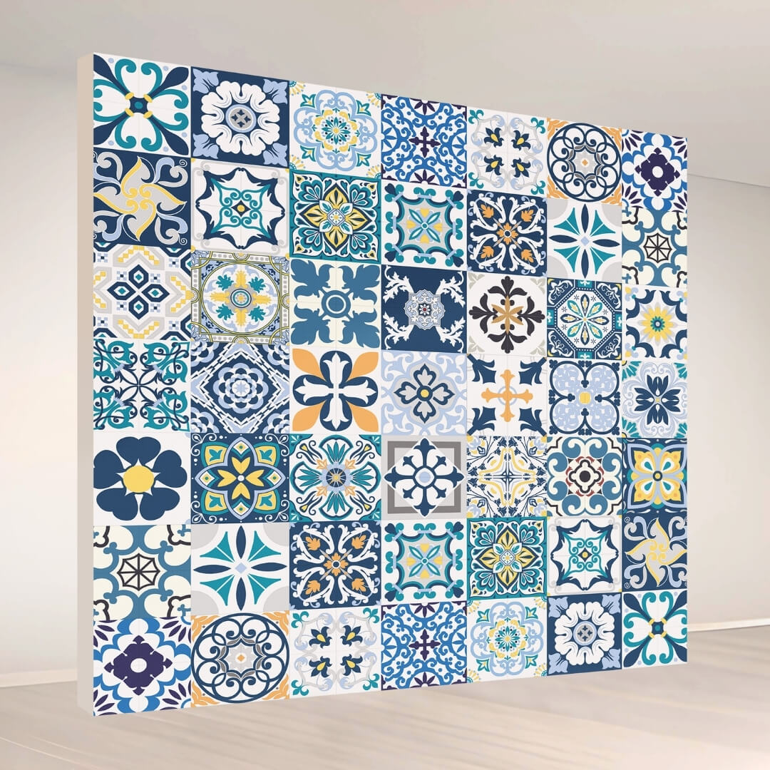 Mediterranean Tile Mix: Backdrop - square