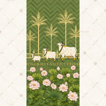 White Deer Meadow Vertical Backdrop