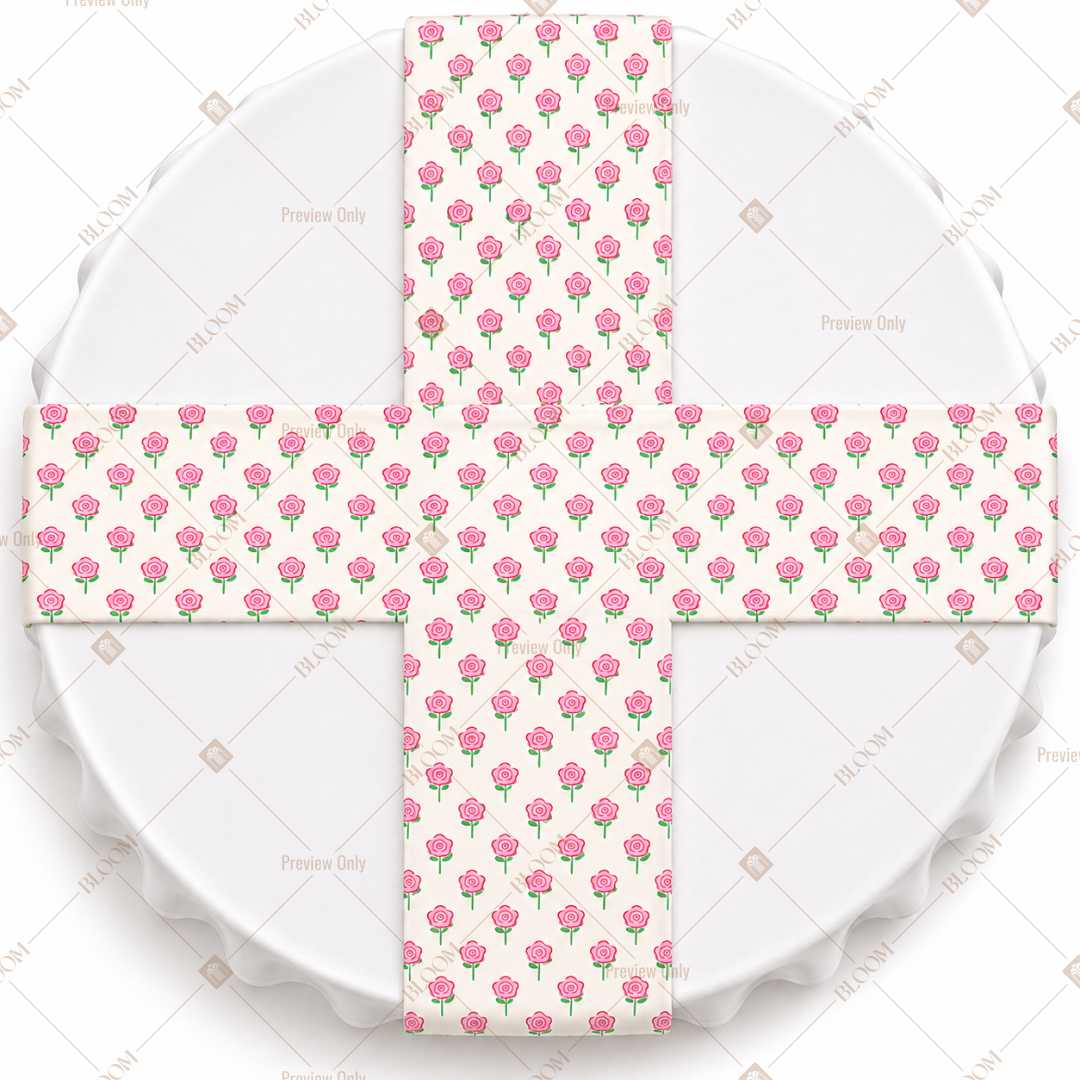 Pink Heart Dot Table Runner Pack Of 12