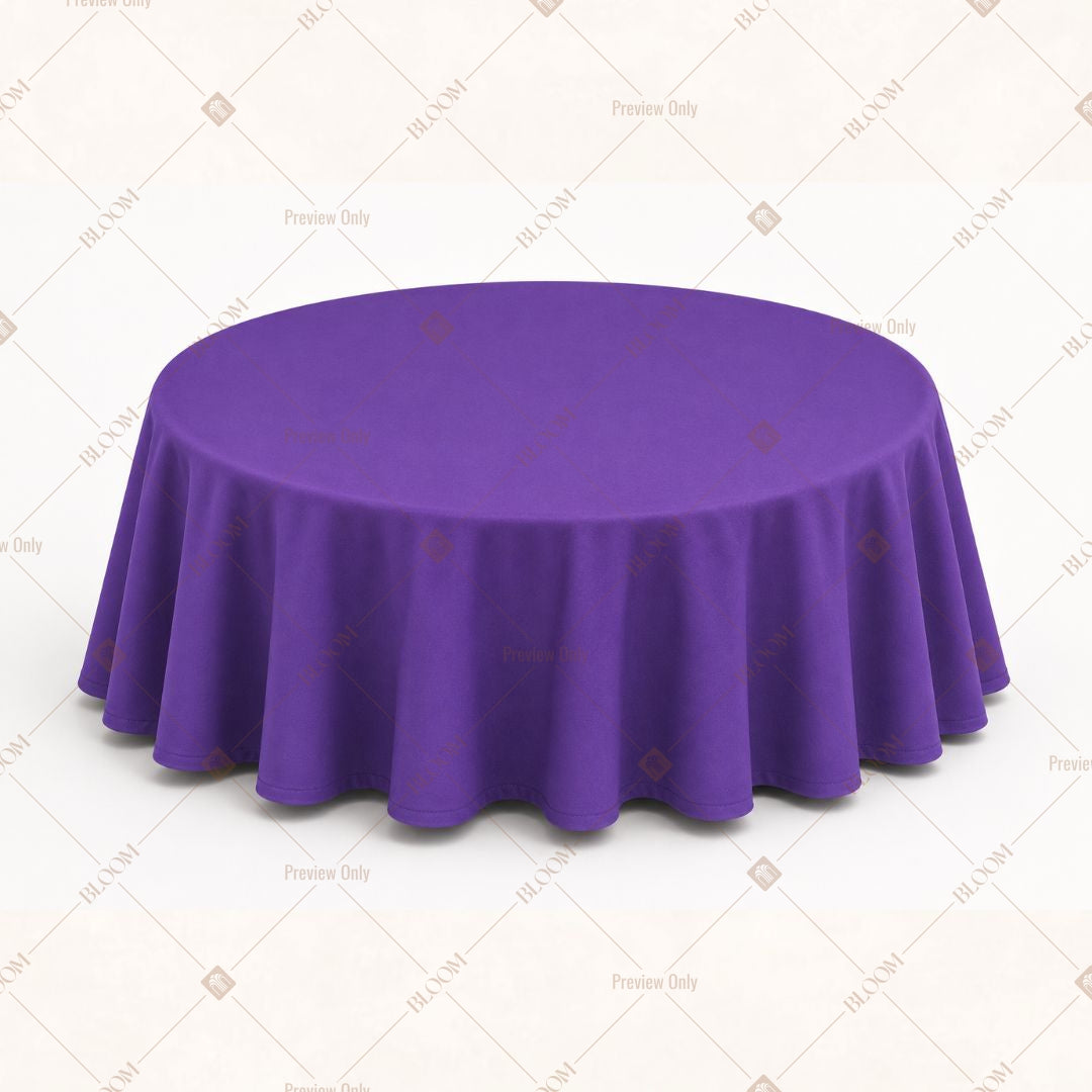 Royal Purple Table Cover Pack Of 6