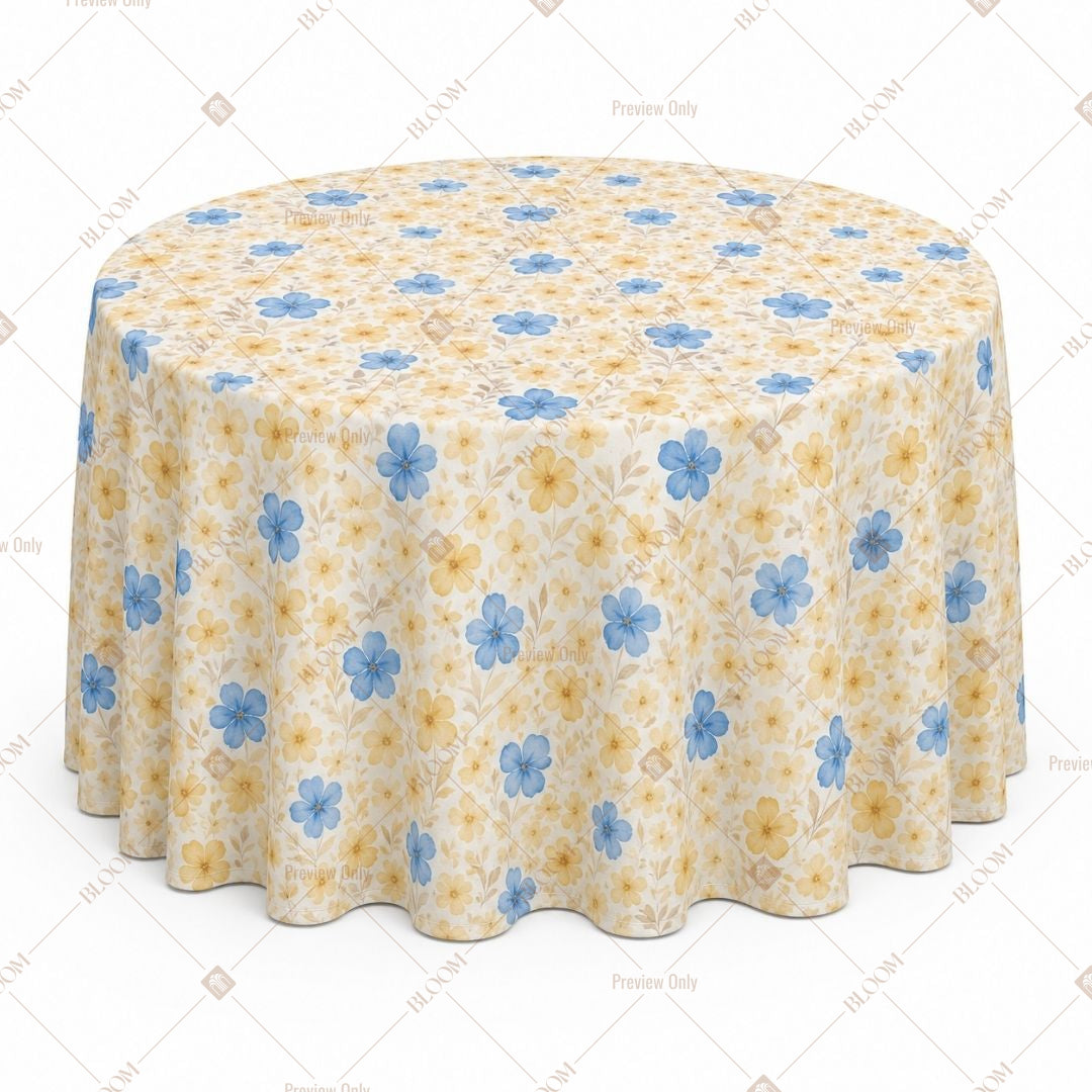 Blue Flower Table Cover Pack Of 6
