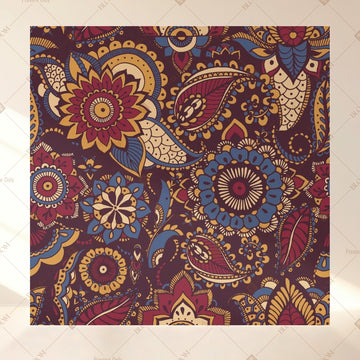 Royal Paisley Medallion Square Backdrop