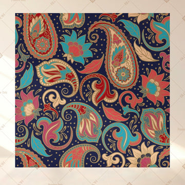 Colorful Paisley Art Square Backdrop