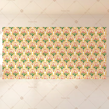 Pastel Paisley Pattern Wide Backdrop