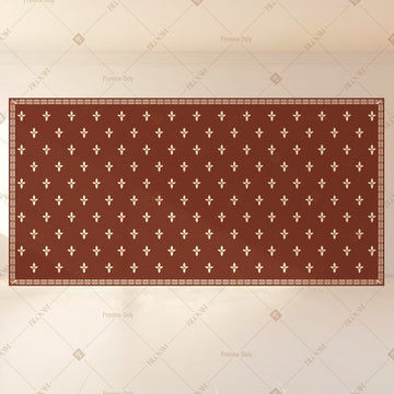 Brown Mini Motif Wide Backdrop