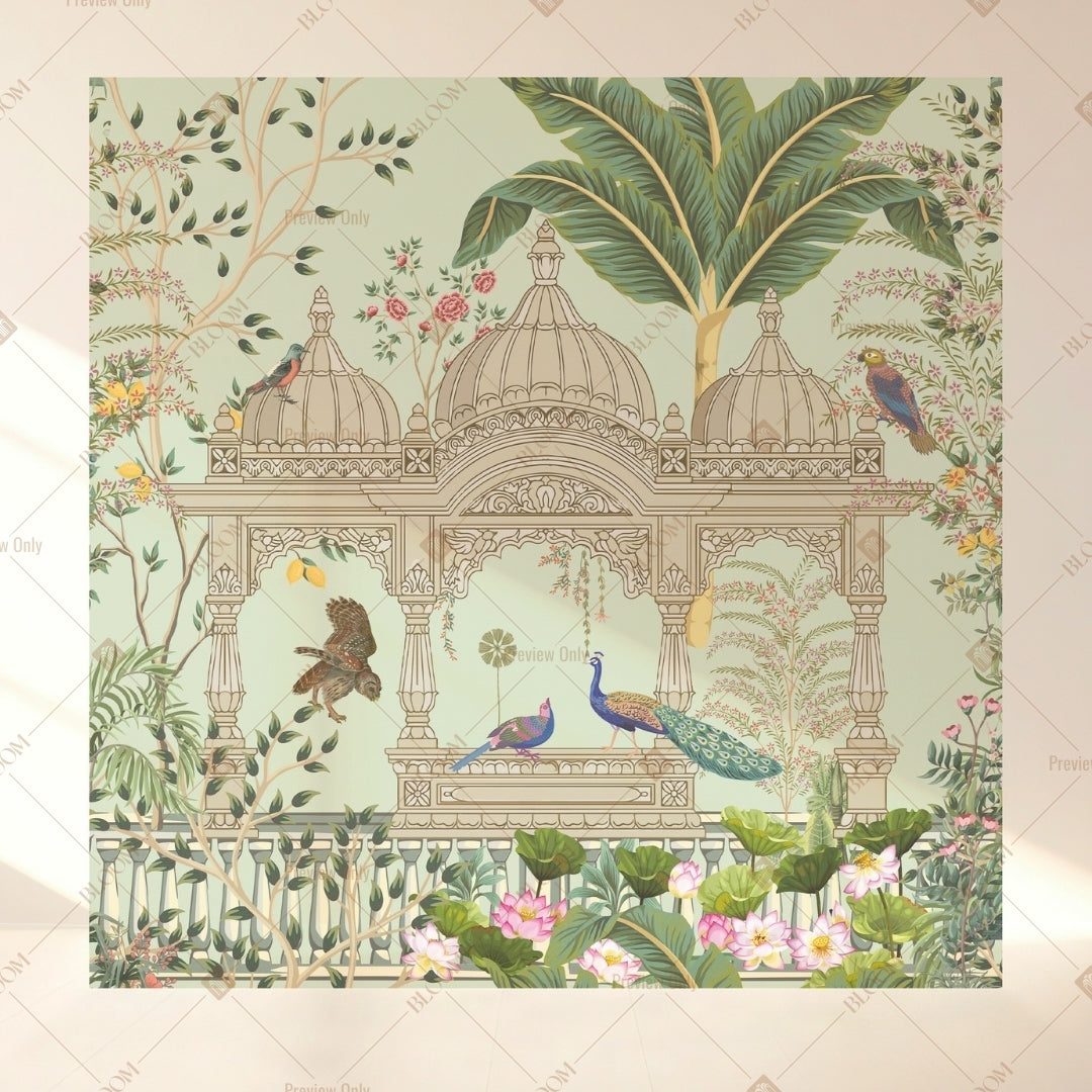 Mughal Arch Garden Square Backdrop