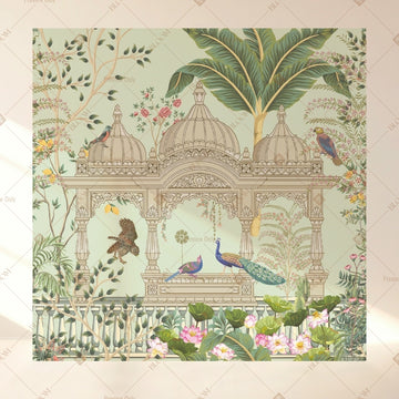 Mughal Arch Garden Square Backdrop