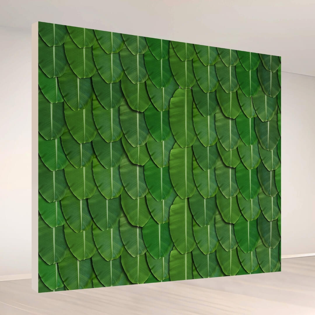 Tropical Banana Leaf: Backdrop - square