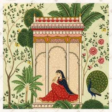 Palace Lady Garden Square Backdrop