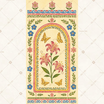 Vintage Floral Arch Vertical Backdrop
