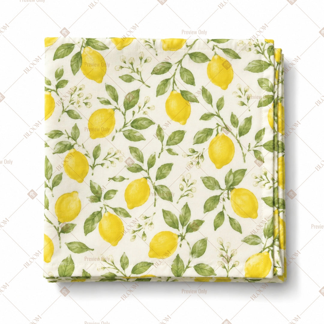Lemon Citrus Pattern Design