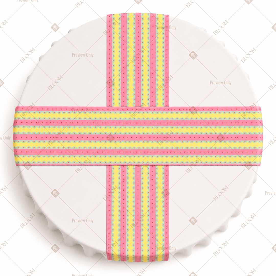 Pastel Candy Stripe Table Runner Pack Of 12