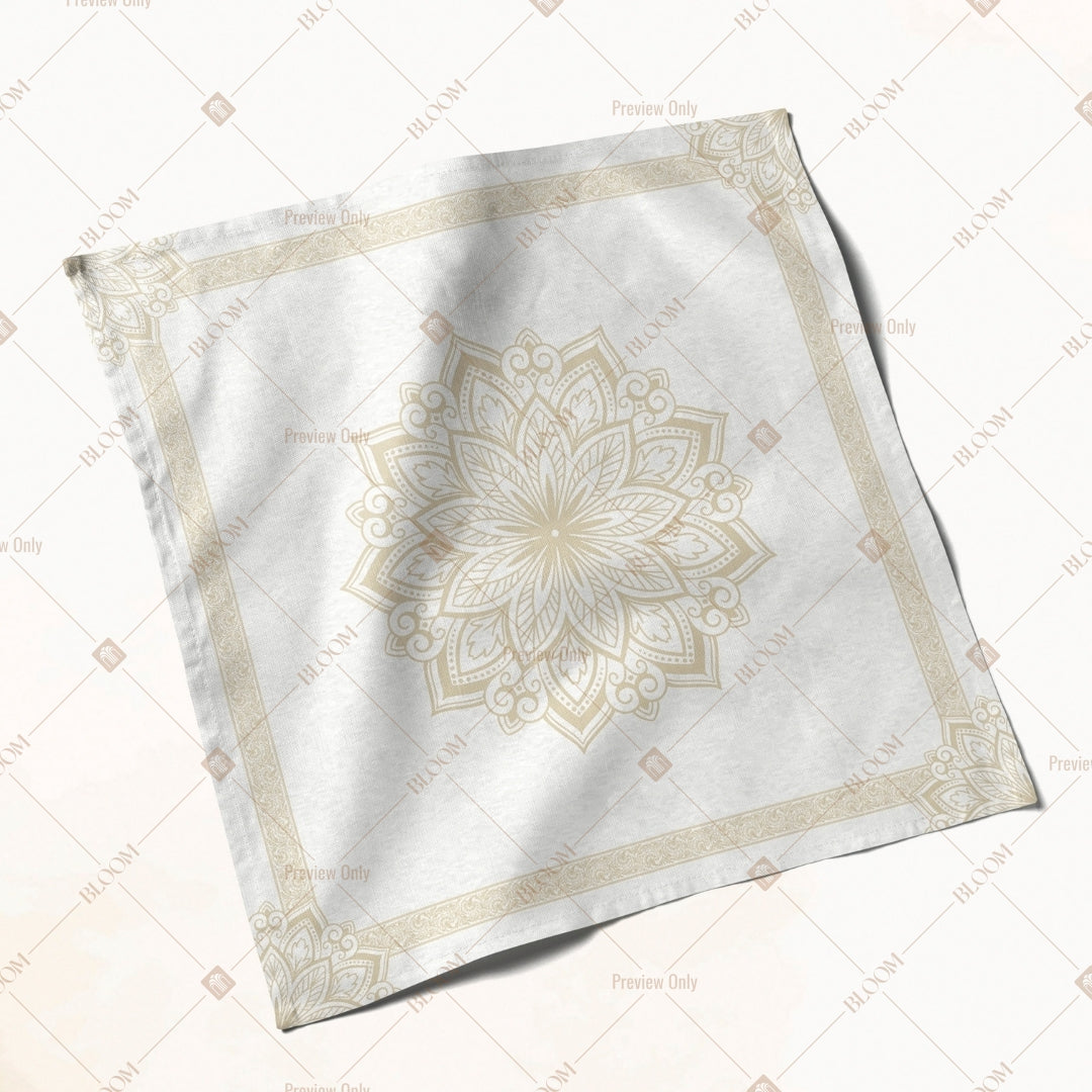 White Minimal Marble Napkin Pack of 20